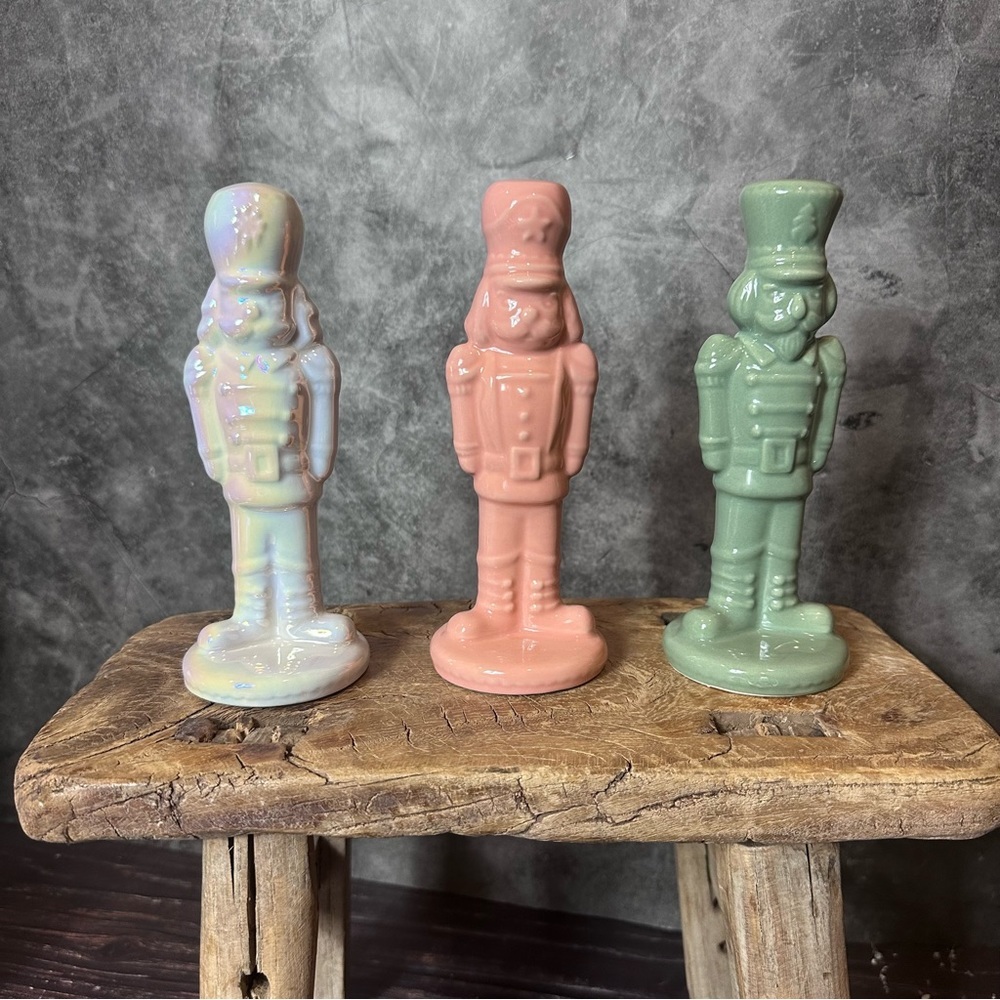 Target Bullseye 2023 Christmas Ceramic Nutcrackers Set of Three